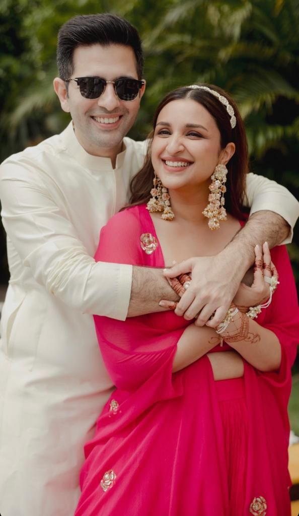 Parineeti Chopra and Raghav Chadha wedding: Actress shares pics of adorable moments from Haldi ce…