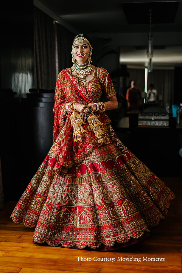 Ravishing Red Payal Keyal and Asiana Couture Bridal Lehenga