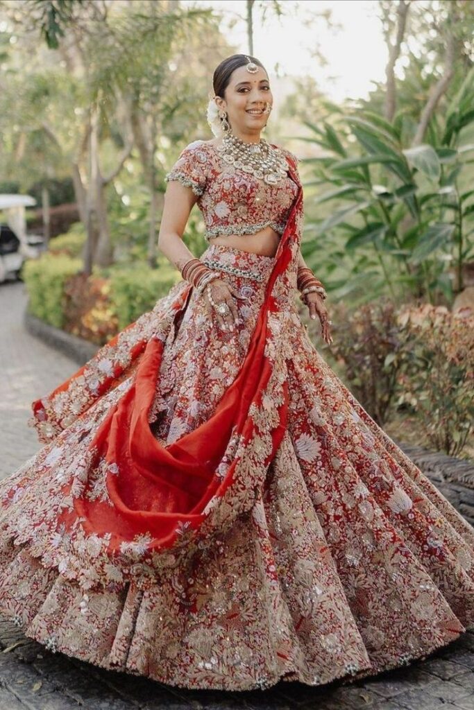 Red Bridal Lehengas For Indian Wedding