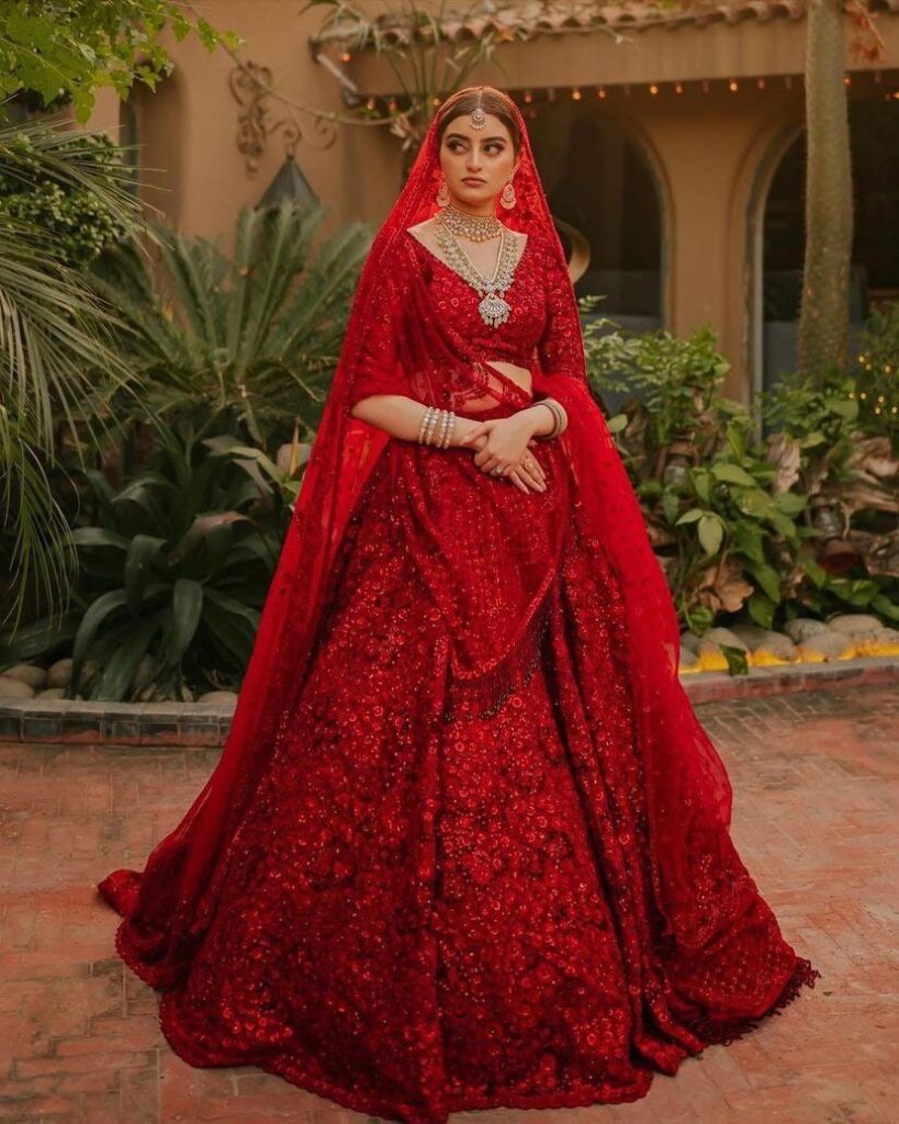 Red bridal lehenga/ceremony lehenga/Sangeet Lehenga/ priyanka chopra lehenga/ wedding dress/ indian wedding dress