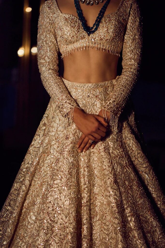 Rose Gold Trail Lehenga Set – 0 / Regular