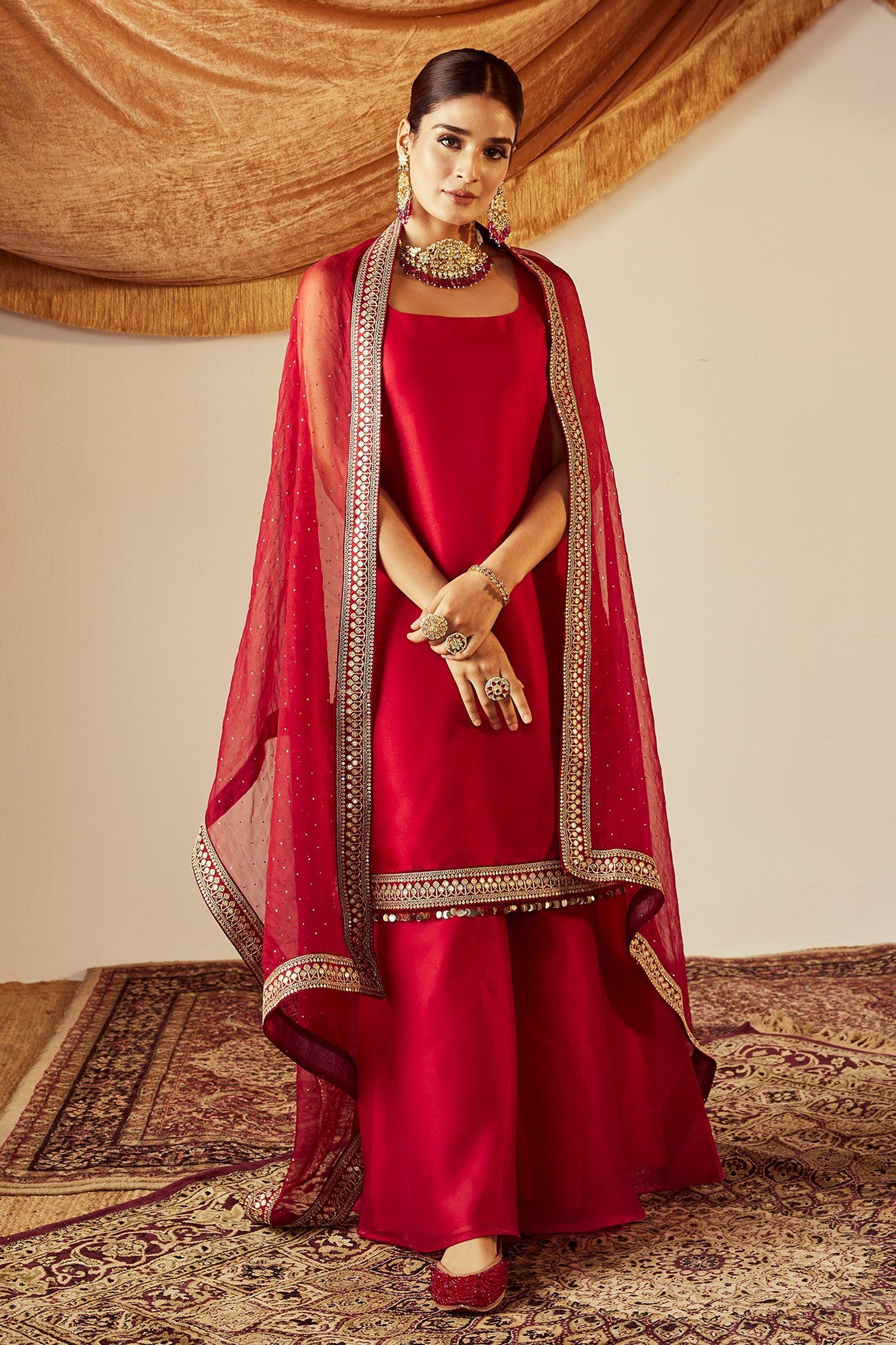 embroidered bridal lehenga