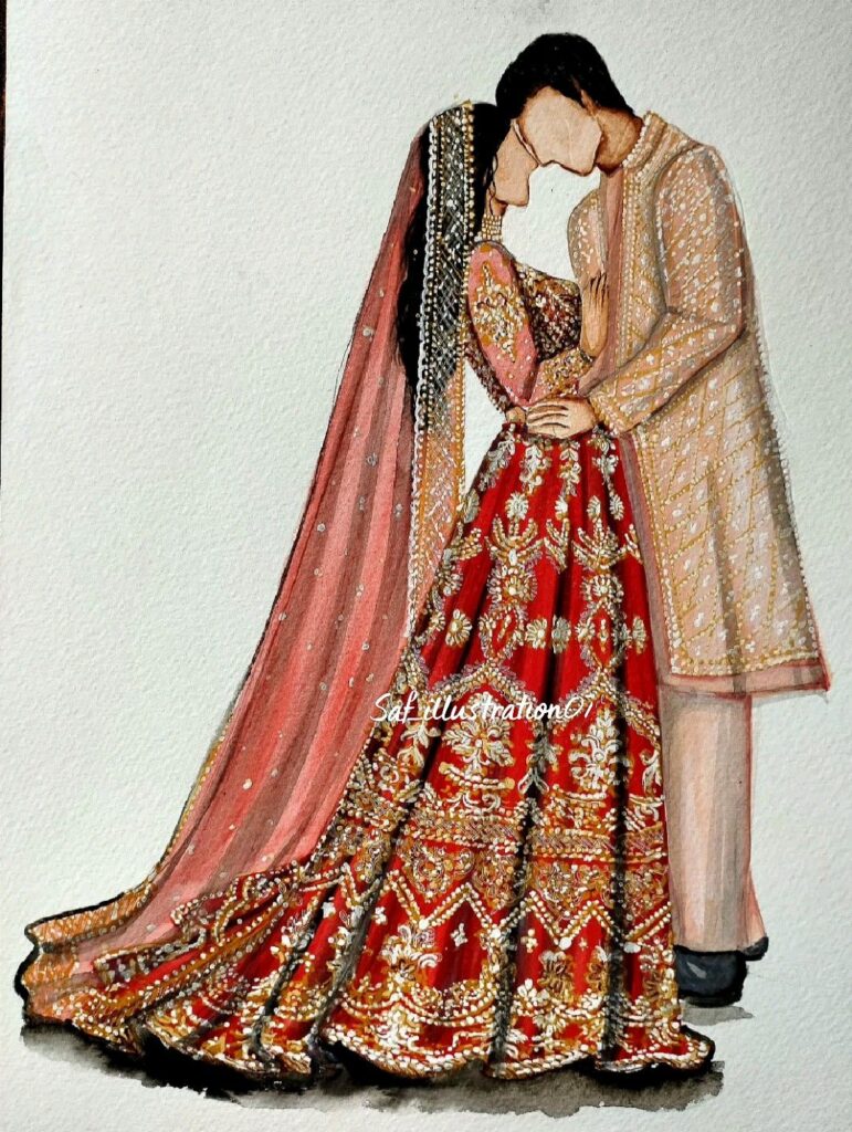 Saf_illustration07 couple illustration   couple illustration. DM me for custom couple illustration