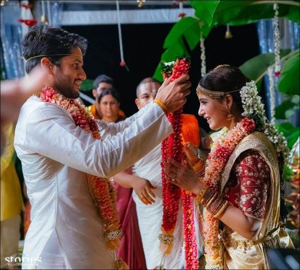 Samantha Ruth Prabhu is basking in the love of Naga Chaitanya, these gorgeous pictures from their wedding reception are proof