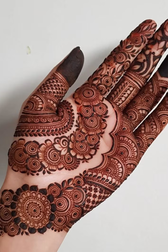 Single Hand Mehndi Designs for Bride’s Friends