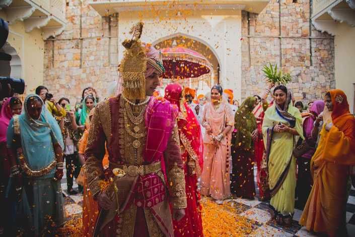 embroidered bridal lehenga