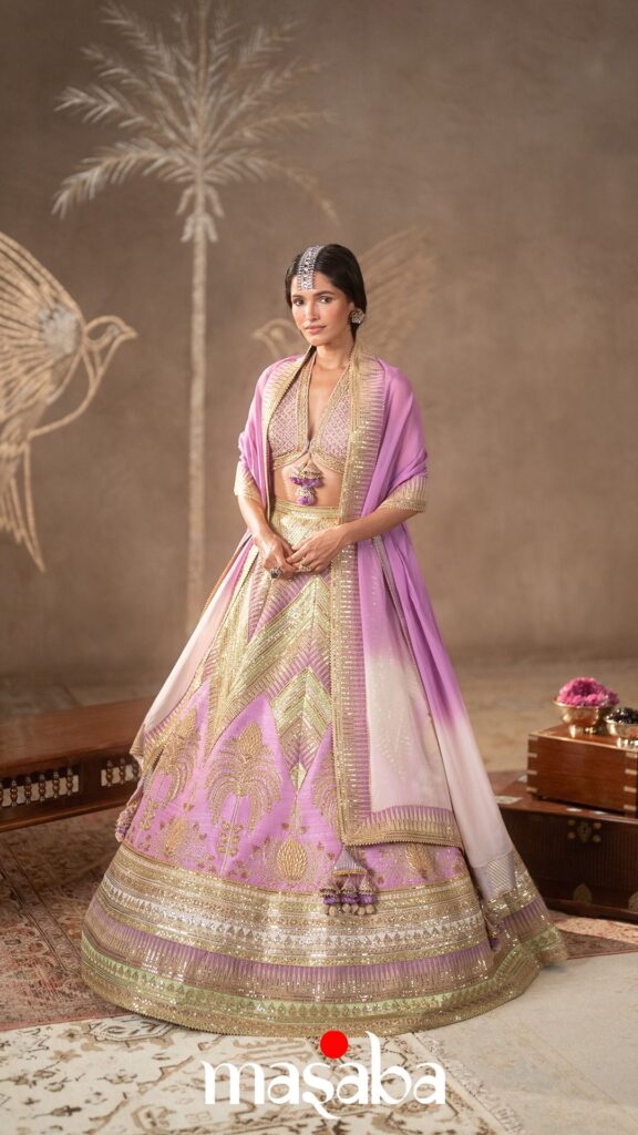 The Masaba Bride • Lilac Anar-Phool Lehenga