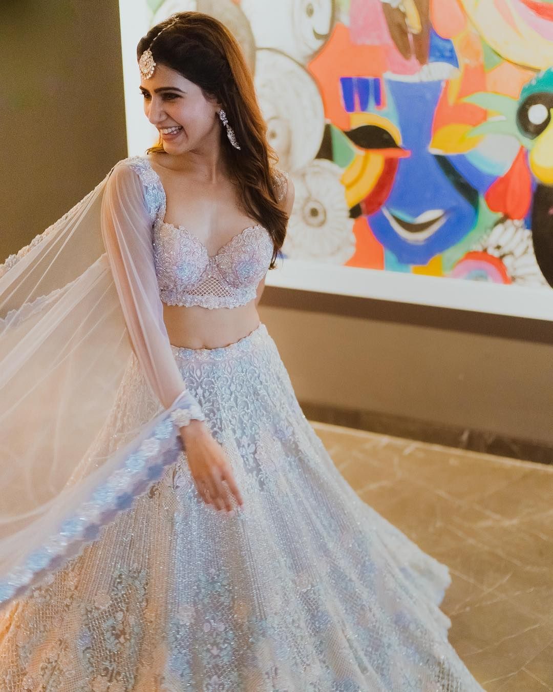 embroidered bridal lehenga