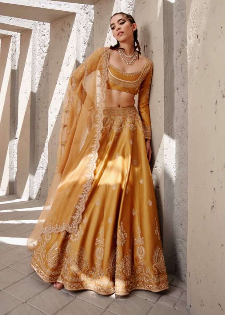 Tuscan Mustard Lehenga Set – XL