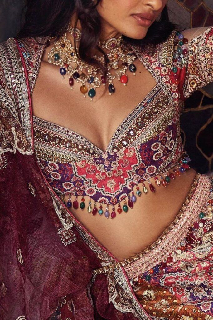 Unique Blouse Necklines For Indian Brides