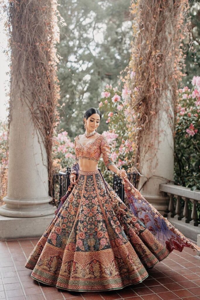 Unique lehenga color combinations