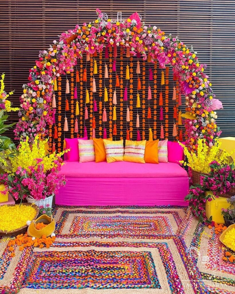 Vibrant Mehendi Decoration