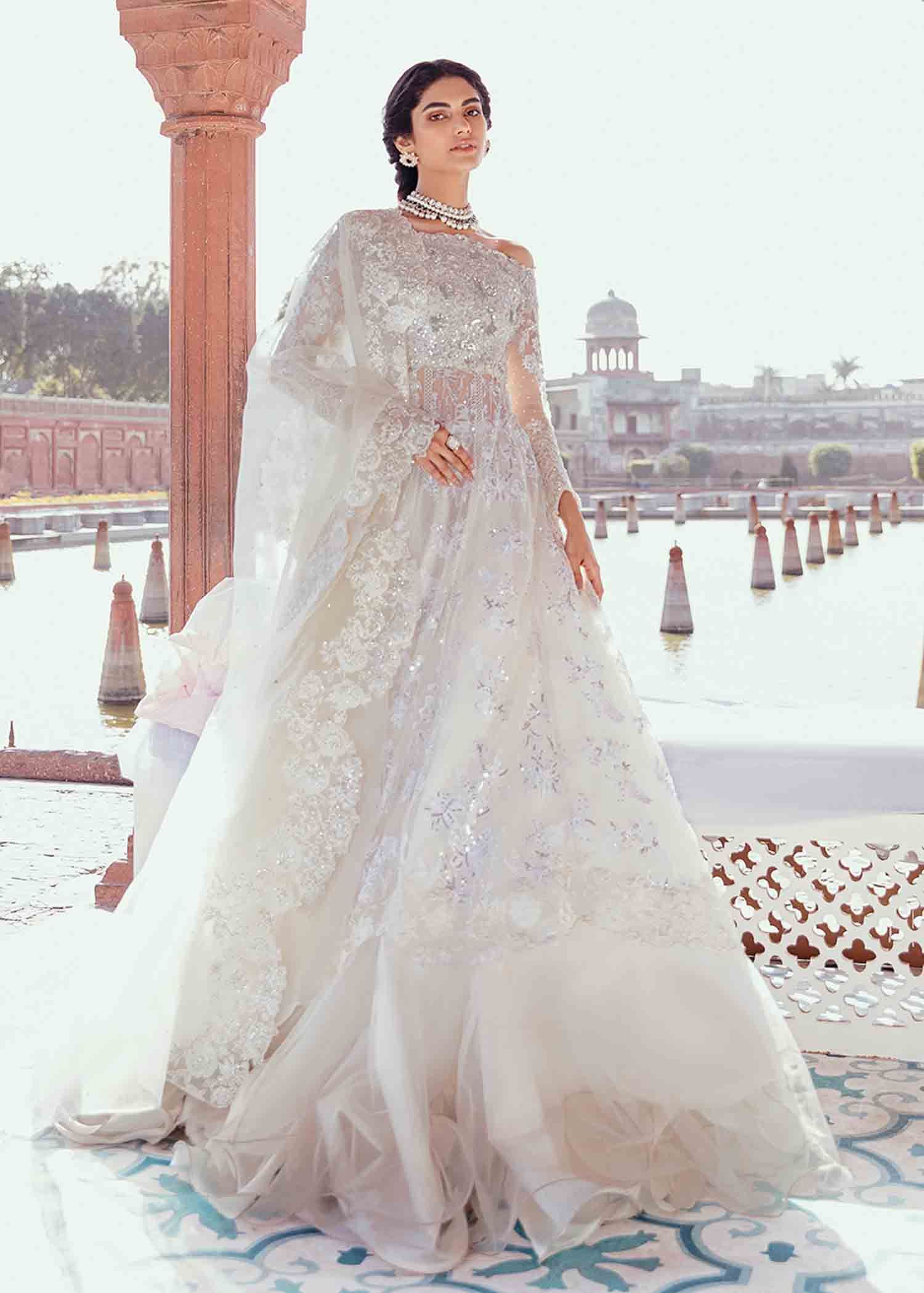 embroidered bridal lehenga