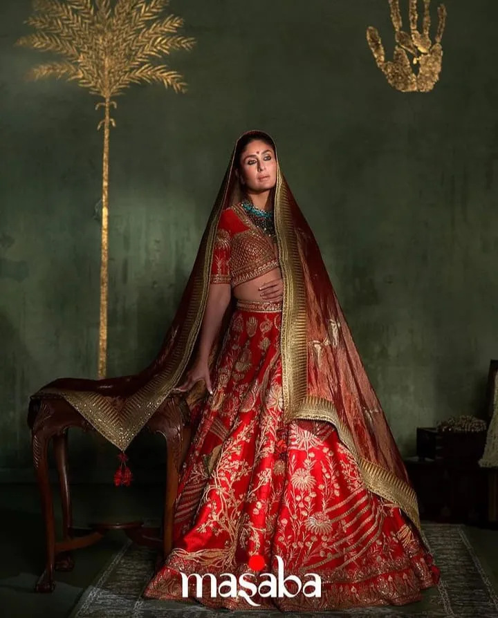 embroidered bridal lehenga