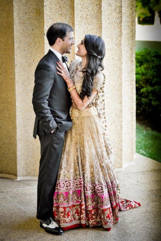 embroidered bridal lehenga