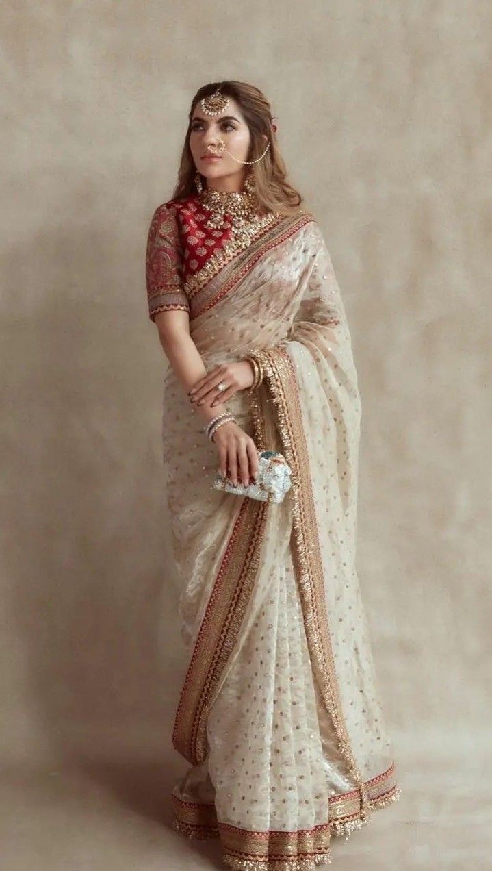 wedding saree look