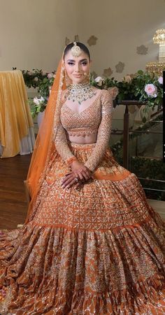 embroidered bridal lehenga