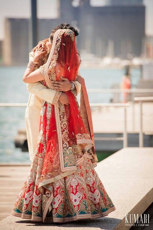 embroidered bridal lehenga