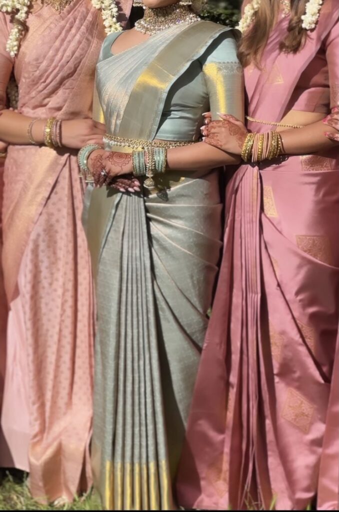 wedding saree look