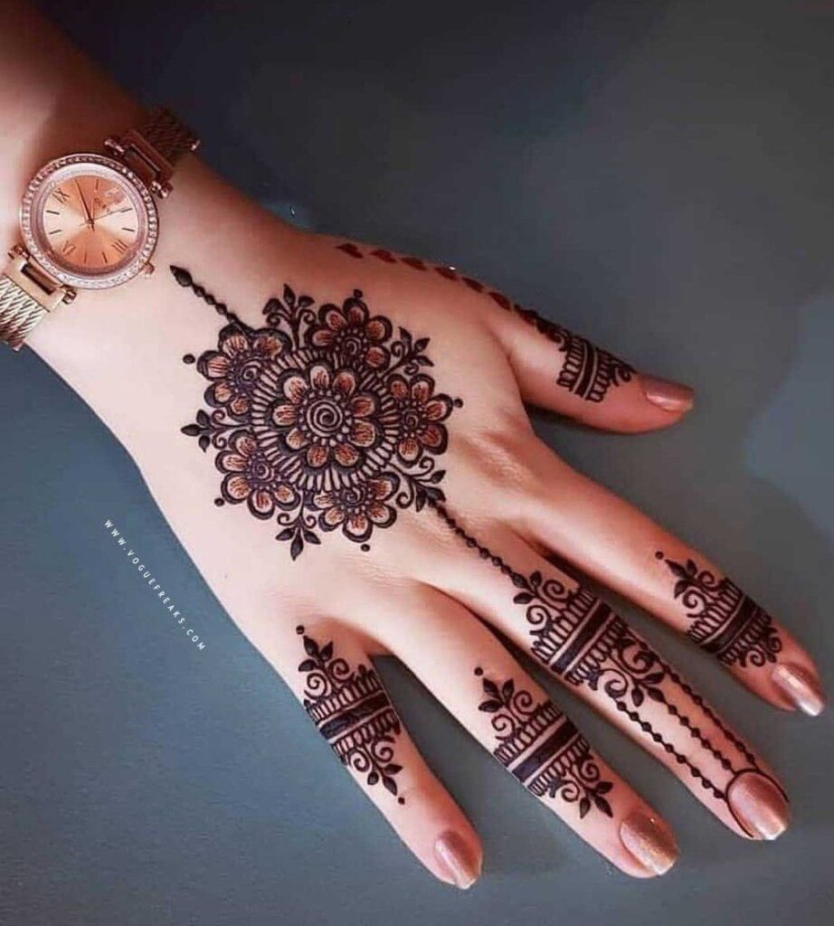 women holi terending mehendi art